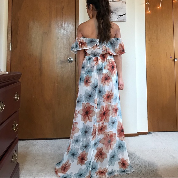 Off shoulder high low romper - Picture 3 of 3